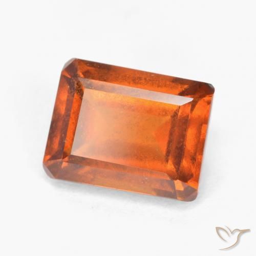 granada hessonita Laranja médio-escuro Natural 2.14ct, Corte Octógono / Esmeralda, SI