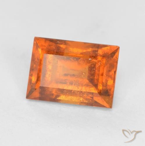 1.32ct Natural Laranja Médio granada hessonita, baguete, SI