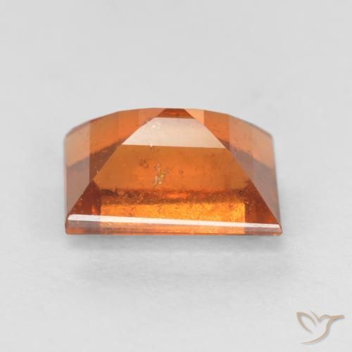 granada hessonita Laranja Médio Natural 1.32ct, baguete, SI