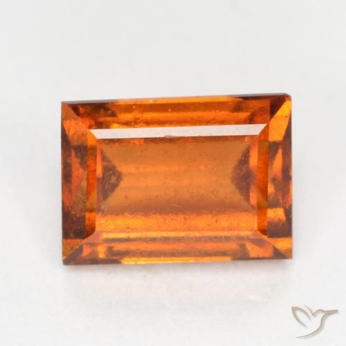 1.52ct Natural Laranja Médio granada hessonita, baguete, VS-SI