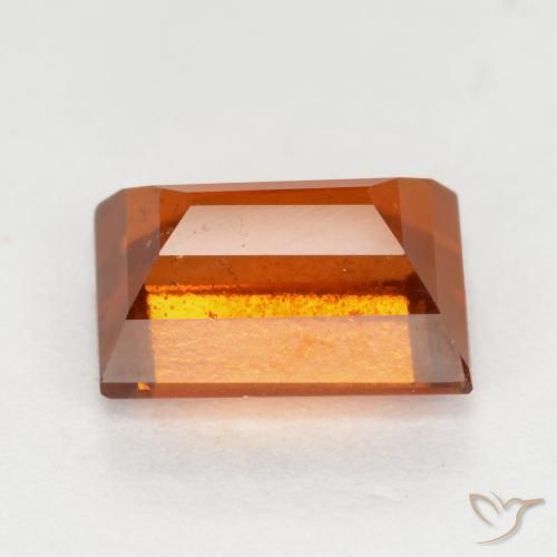 granada hessonita Laranja Médio Natural 1.52ct, baguete, VS-SI