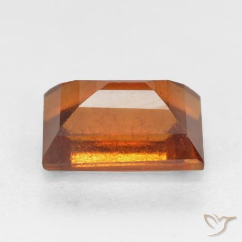granada hessonita âmbar laranja Natural 1.47ct, baguete, VS-SI