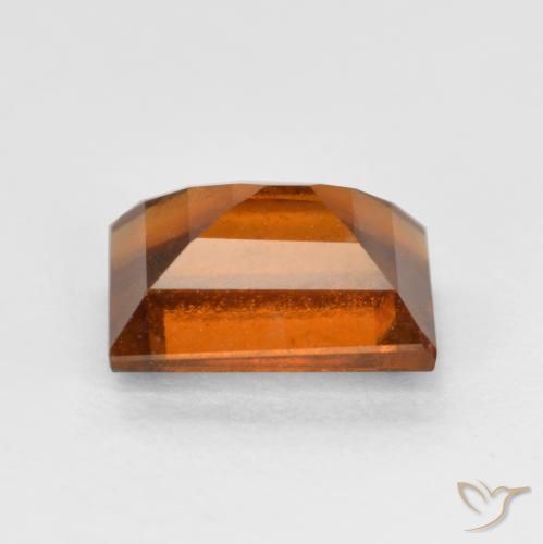 granada hessonita Laranja médio-escuro Natural 1.28ct, baguete, VS