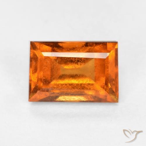 1.21ct Natural Laranja Médio granada hessonita, baguete, VS-SI