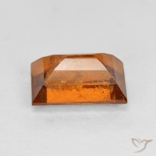 granada hessonita fogo laranja Natural 1.49ct, baguete, SI
