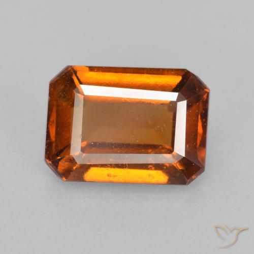 2.25ct Natural Laranja Médio granada hessonita, Corte Esmeralda, VS