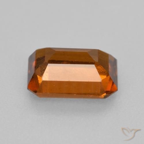 granada hessonita Laranja Médio Natural 2.25ct, Corte Octógono / Esmeralda, VS
