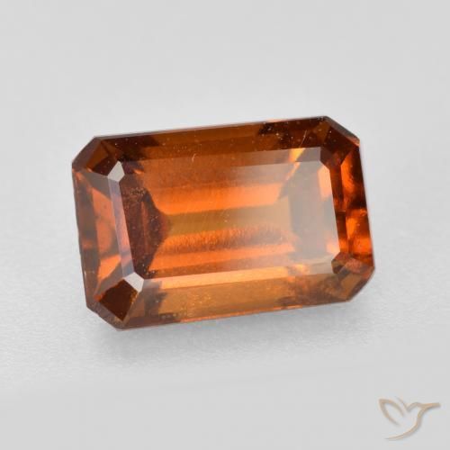 granada hessonita Laranja médio-escuro Natural 2.15ct, Corte Octógono / Esmeralda, VS-SI