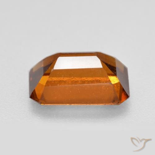 granada hessonita Laranja médio-escuro Natural 2.15ct, Corte Octógono / Esmeralda, VS-SI