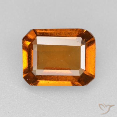 2.09ct Natural Laranja Profundo granada hessonita, Corte Esmeralda, VS-SI