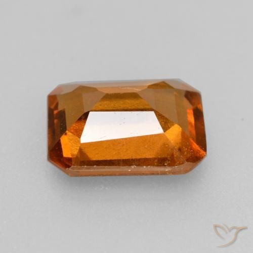 granada hessonita Laranja Profundo Natural 2.09ct, Corte Octógono / Esmeralda, VS-SI