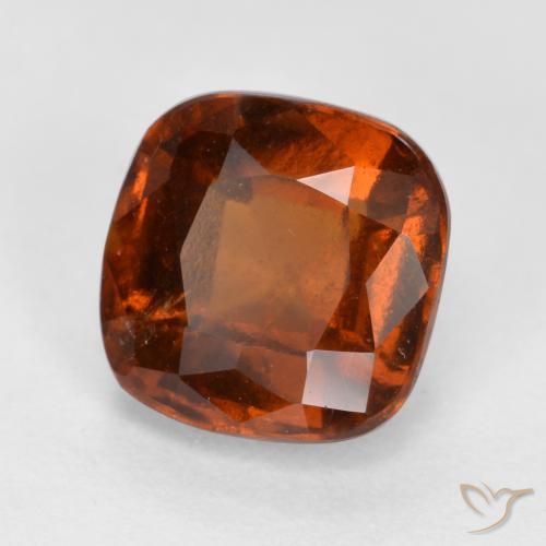 granada hessonita laranja avermelhado Natural 2.00ct, Almofada, VS-SI