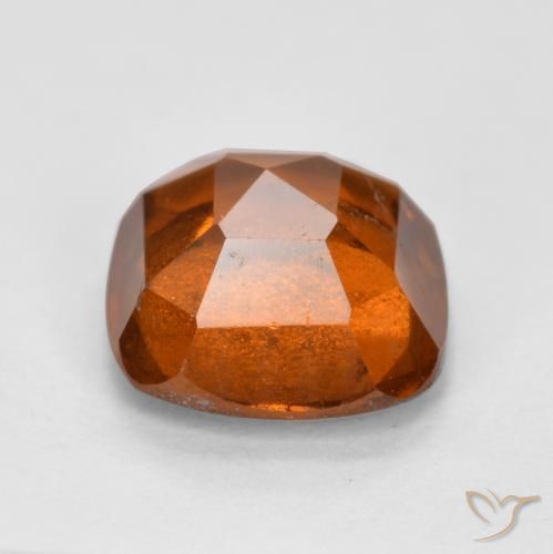 granada hessonita Laranja Profundo Natural 2.05ct, Almofada, SI