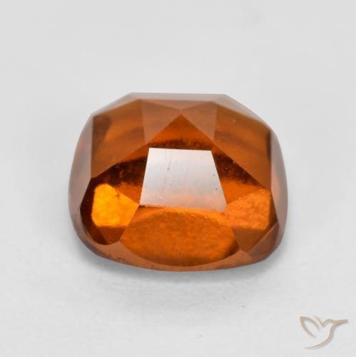 granada hessonita Laranja Profundo Natural 2.10ct, Almofada, VS-SI