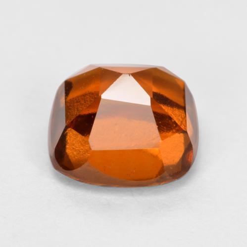 Granada hessonita laranja natural 2,18ct, almofada cortada, VVS-VS