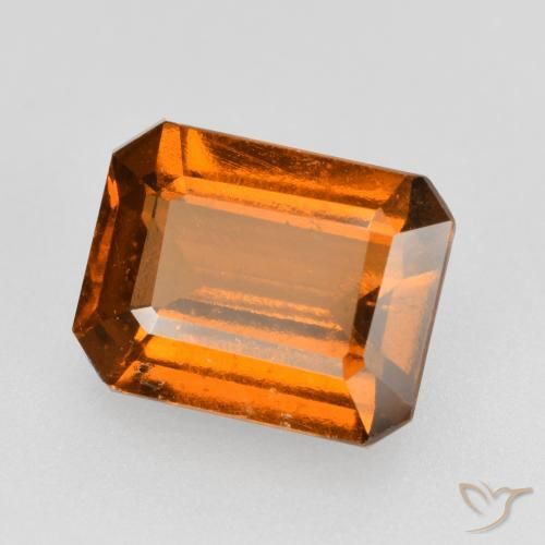 2.45ct Natural Laranja Médio granada hessonita, Corte Esmeralda, VS-SI