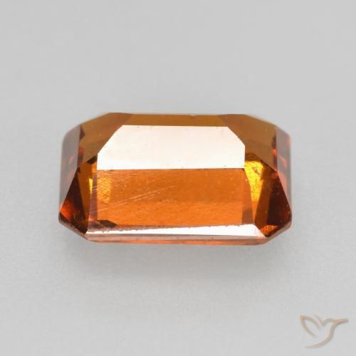 granada hessonita Laranja Médio Natural 2.45ct, Corte Octógono / Esmeralda, VS-SI
