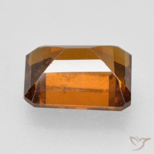 granada hessonita Laranja Profundo Natural 2.34ct, Corte Octógono / Esmeralda, VS-SI