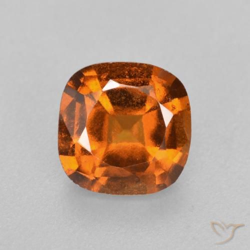 1.57ct Natural Laranja Médio granada hessonita, Almofada, VS-SI