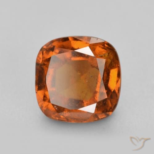 granada hessonita âmbar laranja Natural 2.32ct, Almofada, VS-SI