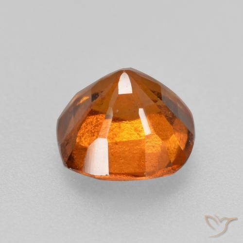 granada hessonita Laranja Profundo Natural 1.42ct, Almofada, VS-SI