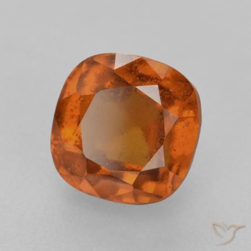 granada hessonita Laranja Médio Natural 2.28ct, Almofada, VS-SI