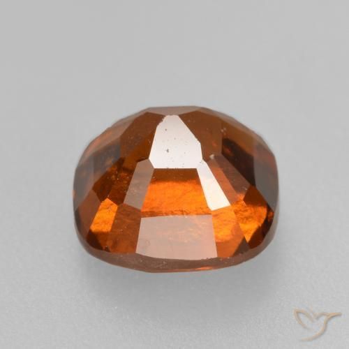 granada hessonita Laranja Profundo Natural 2.16ct, Almofada, VS-SI