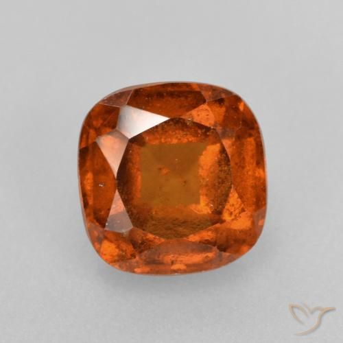 2.01ct Natural Laranja Médio granada hessonita, Almofada, VS-SI