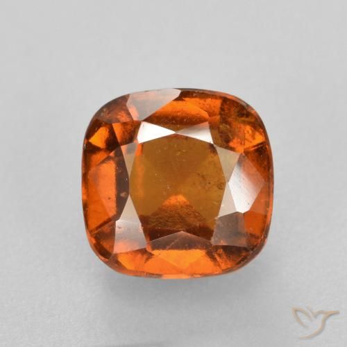 2.07ct Natural Laranja Profundo granada hessonita, Almofada, SI