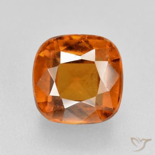 2.26ct Natural Laranja Profundo granada hessonita, Almofada, VS-SI
