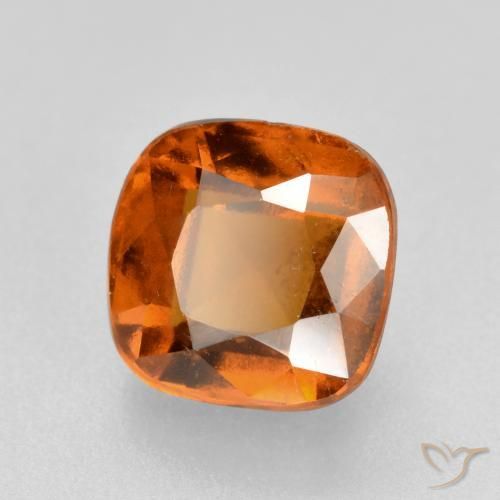 granada hessonita Laranja Profundo Natural 2.26ct, Almofada, VS-SI