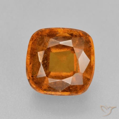 2.29ct Natural laranja avermelhado granada hessonita, Almofada, VS-SI