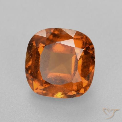 granada hessonita Laranja médio-escuro Natural 2.01ct, Almofada, VS-SI