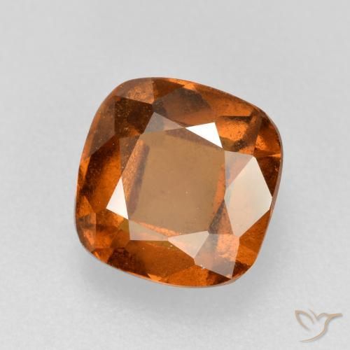granada hessonita Laranja Profundo Natural 2.19ct, Almofada, VS-SI