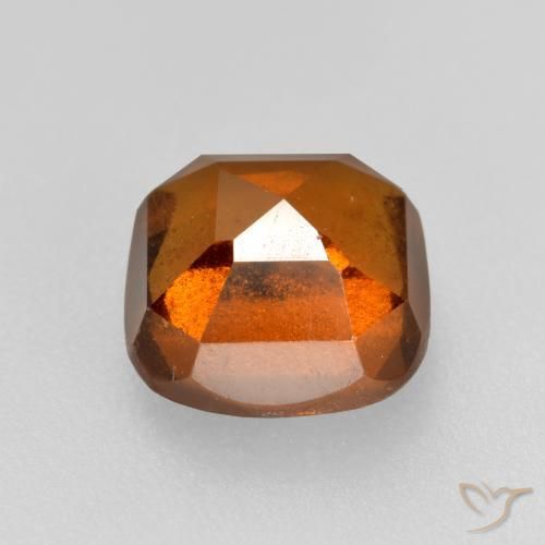 granada hessonita Laranja Profundo Natural 2.19ct, Almofada, VS-SI