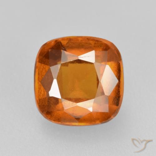 2.16ct Natural Laranja Profundo granada hessonita, Almofada, VS-SI