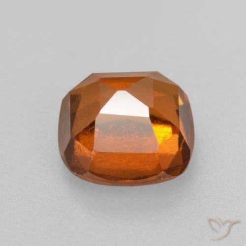 granada hessonita Laranja Profundo Natural 2.16ct, Almofada, VS-SI