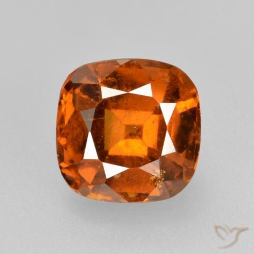 2.01ct Natural Laranja Profundo granada hessonita, Almofada, VS-SI