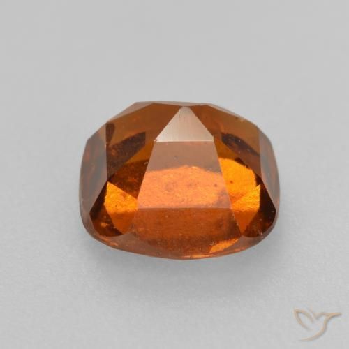 granada hessonita Laranja Profundo Natural 2.01ct, Almofada, VS-SI