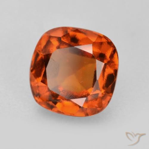 granada hessonita fogo laranja Natural 2.08ct, Almofada, VS