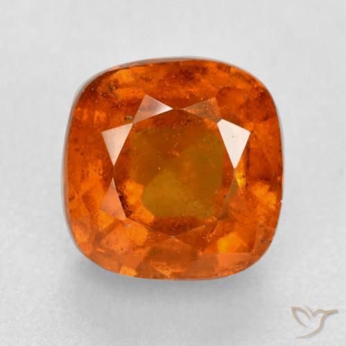 2.22ct Natural Laranja Médio granada hessonita, Almofada, SI