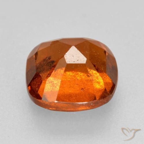 granada hessonita Laranja Médio Natural 2.22ct, Almofada, SI