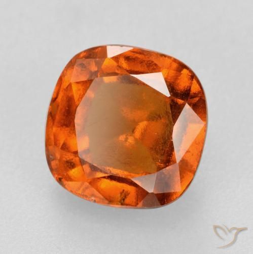 granada hessonita fogo laranja Natural 1.95ct, Almofada, VS-SI