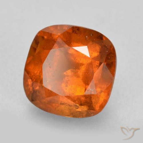 granada hessonita âmbar laranja Natural 2.14ct, Almofada, SI