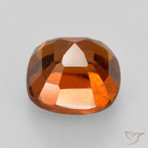 granada hessonita Laranja Profundo Natural 2.17ct, Almofada, VS