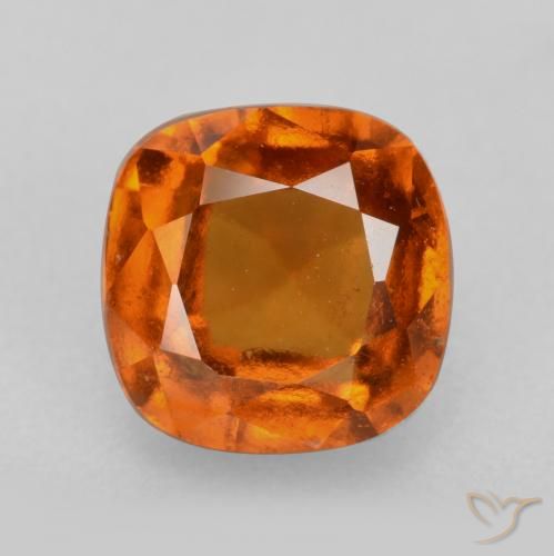 2.26ct Natural Laranja Profundo granada hessonita, Almofada, VS