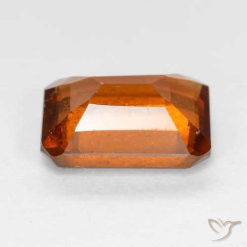 granada hessonita Laranja Profundo Natural 2.34ct, Corte Octógono / Esmeralda, SI