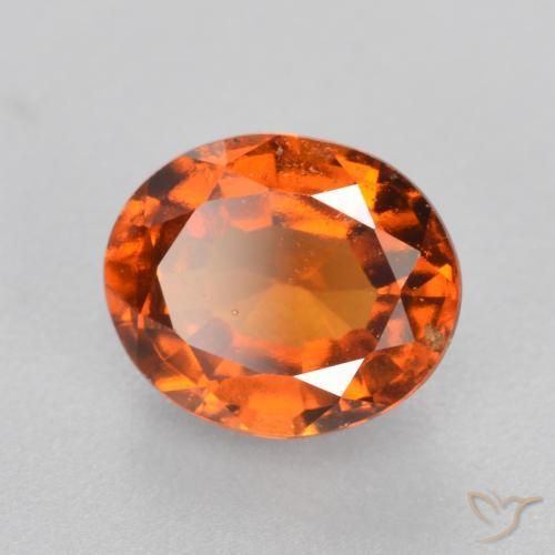 granada hessonita Laranja Profundo Natural 1.86ct, oval, VS