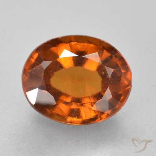 2.25ct Natural Laranja Profundo granada hessonita, oval, VS