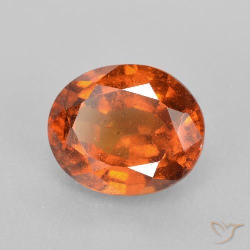 granada hessonita Laranja Profundo Natural 2.25ct, oval, SI